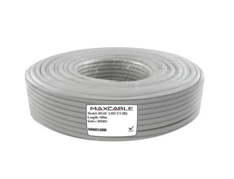 Przewód RG6U 1,02CCS HQ 100m  MAXCABLE LSOH - 3