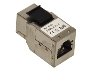 Łącznik RJ45 STP kat.6A Keystone do montażu w pane