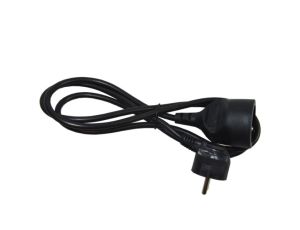 Przedłużacz 1 gniazdo  3x1mm2  1,5m czarny