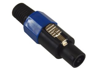 Wtyk speakon 4pin niebieski