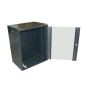 Szafa 19" wisząca ZETA 15U 600x450 RAL9004 szkło - 3