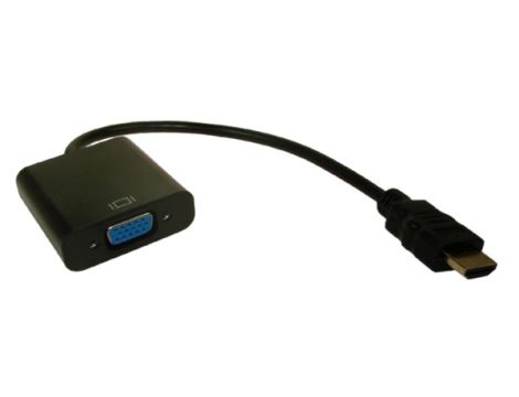 Konwerter HDMI wtyk na VGA gn. + Audio Jack 3, ---