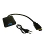 Konwerter HDMI wtyk na VGA gn. + Audio Jack 3, --- - 4