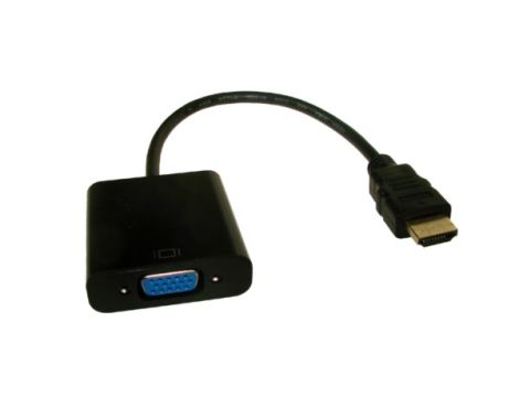 Konwerter HDMI wtyk na VGA gniazdo na kablu cz ---