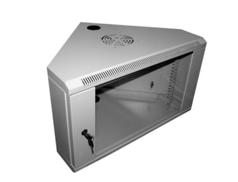 Szafa 19" wisząca DELTA 6U 600x430x335 RAL7035