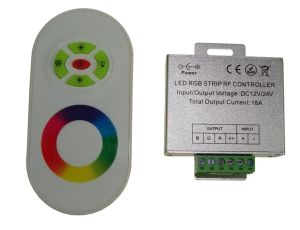 Kontroler LED RF dotykowy 18A 5 key biały pilot