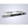 Panel wentylacyjny x2 z termostatem 19" 1U RAL7035 - 2