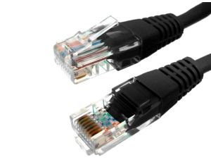 Kabel patchcord UTP5 15m czarny