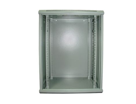 Szafa 19" wisząca ZETA 15U 600x600 RAL7035 szkło - 3