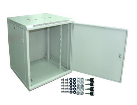 Szafa 19" wisząca PILO 15U 600x600 RAL7035 blacha - 2