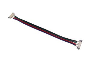 Złączka led 10mm RGB na kablu dwustronna 12cm