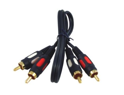Kabel 2*RCA HQ łezka  0,5m