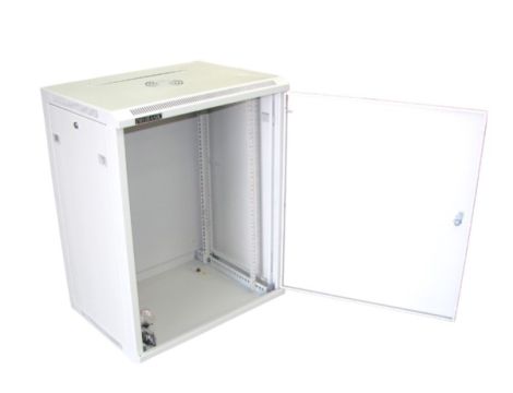 Szafa 19" wisząca PILO 15U 600x450 RAL7035 blacha - 2