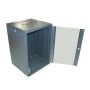 Szafa 19" wisząca ZETA 18U 600x600 RAL9004 szkło - 3