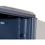 Szafa 19" wisząca ZETA 18U 600x600 RAL9004 szkło - 5