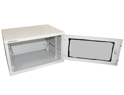Szafa 19" wisząca ECO  6U 540x400 RAL7035 szkło - 2