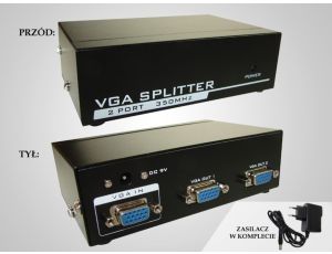 Rozgałęźnik VGA 1/2  350MHz