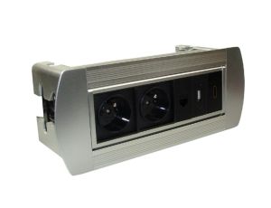 Media port Latis  2*230V  1*RJ45 1*USB 1*HDMI