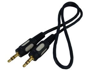 Kabel Jack3,5st.-Jack3,5st. łezka 0,5m --