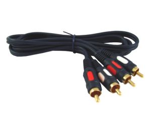 Kabel 2*RCA HQ łezka  1,5m --