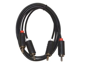 Kabel 2*RCA HQ łezka  1,0m