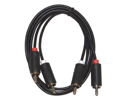 Kabel 2*RCA HQ łezka  1,0m