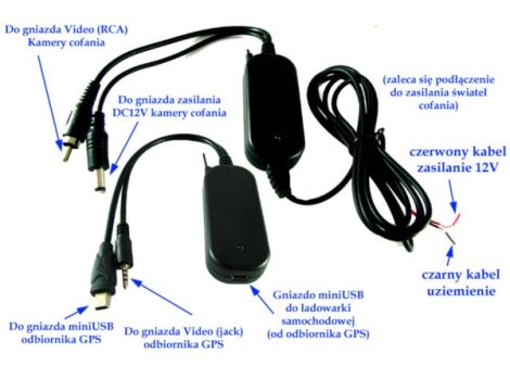 Moduł bezprzewodowy 2,4GHz kamery cofania GPS