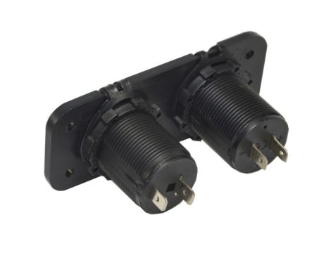 Ładowarka samochodowa montażowa 2x USB 12/24V -- - 3