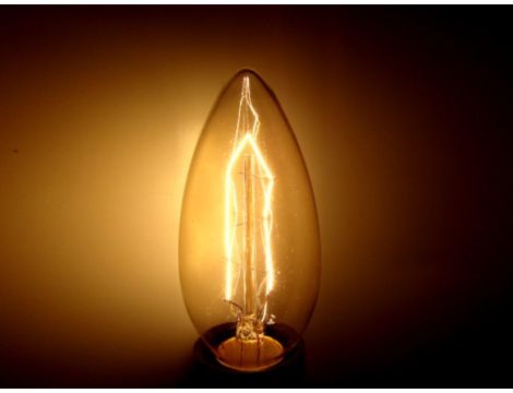 Żarówka węglowa Sabern C35 40W E14 Z shape