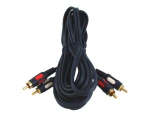 Kabel 2*RCA HQ łezka  5,0m --