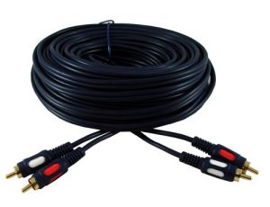 Kabel 2*RCA HQ łezka 10m