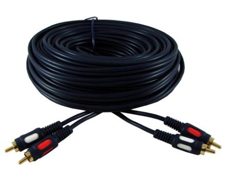 Kabel 2*RCA HQ łezka 10m