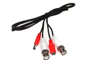 Kabel BNC(wtyk-wtyk)+DC 2,1/5,5(wtyk-gniazdo  1,0m