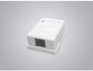 Puszka natynkowa cat6 1x RJ-45 UTP zatrzaskowa