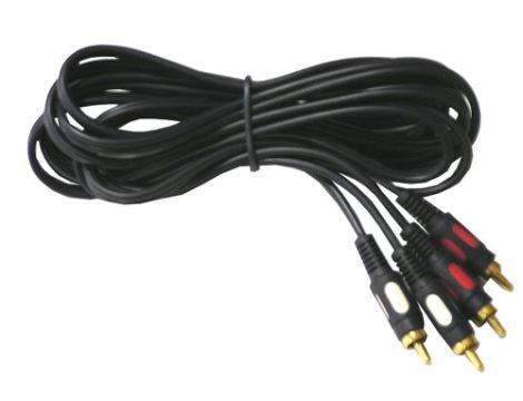 Kabel 2*RCA HQ łezka  3,0m --