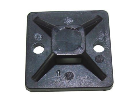 Uchwyt opaski plastik 20mm*20mm czarny --