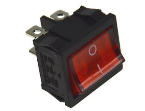 Przełącznik IXL 230V/6A czerwony HQ