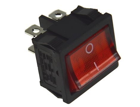 Przełącznik IXL 230V/6A czerwony HQ