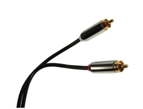 Kabel 2*RCA Metal HQ 2,5m Blister -- - 2