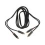 Kabel 2*RCA Metal HQ 2,5m Blister -- - 2