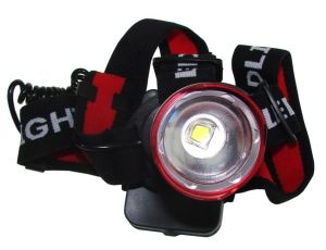 Latarka czołowa 6W LED PRO CREE XM-L T6 zoom