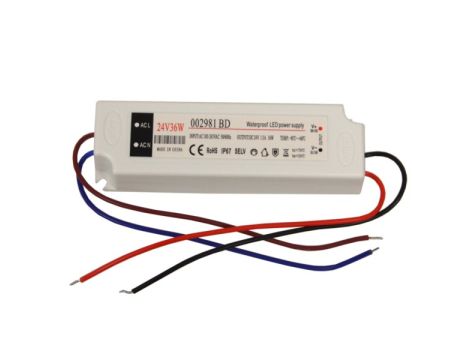 Zasilacz LED 24V  36W napięciowy IP67 aluminium EK