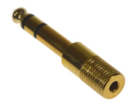 Redukcja wt.Jack 6,3stereo/gn.Jack 3,5stereo metal - 2