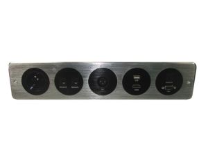 Media port Cova  1*230V 3*RJ45 1*HDMI 1*VGA 1*USB