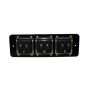 Media port Cova  3*230V  czarny - 3