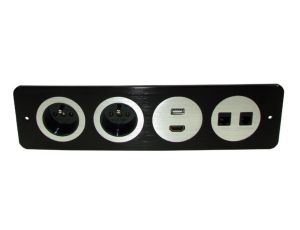 Media port Cova  2*230V 1*HDMI 1*USB 1*RJ45 1RJ11