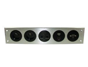 Media port Cova  2*230V 1*RJ45 1*RJ11 1*USB 1*HDMI