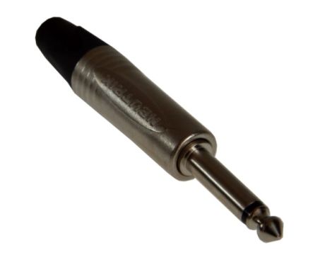 Wtyk Jack 6,3 mono NEUTRIK NP2X metal na kabel
