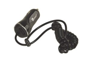 Ładowarka samochodowa USB Type-C + gn. USB ---