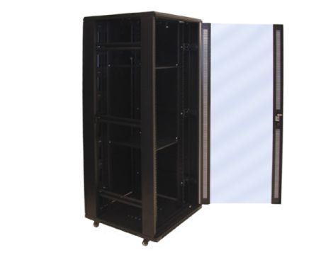 Szafa 19" stojąca 42U 800x1000 BETA RAL9004 szkło - 2